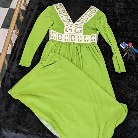 Vintage 1970s Eve le Coq California Hostess Dress - Picture 6 of 9